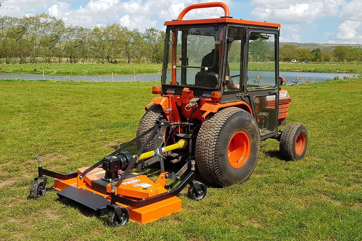 Tow behind finish discount mower